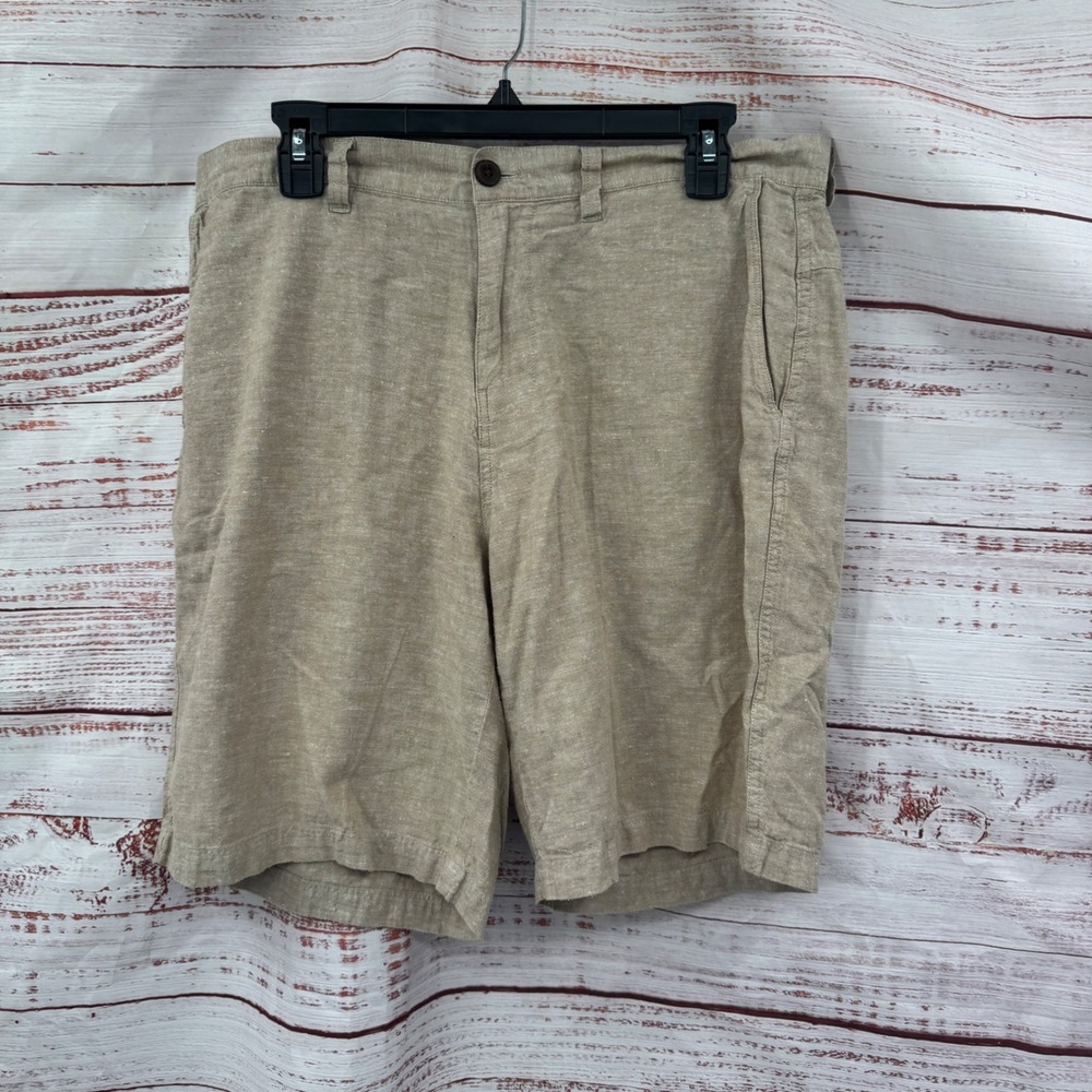 Patagonia Shorts Mens Size 34 Hemp Cotton Blend Casual Chino Tan Hiking Outdoors